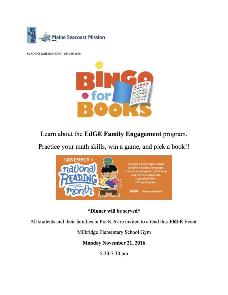 EdGE Family Engagement Book Event