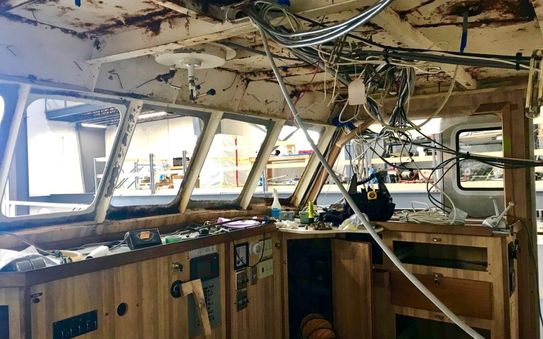 Sunbeam Updater – Shipyard Takes Apart Pilothouse Electrical System