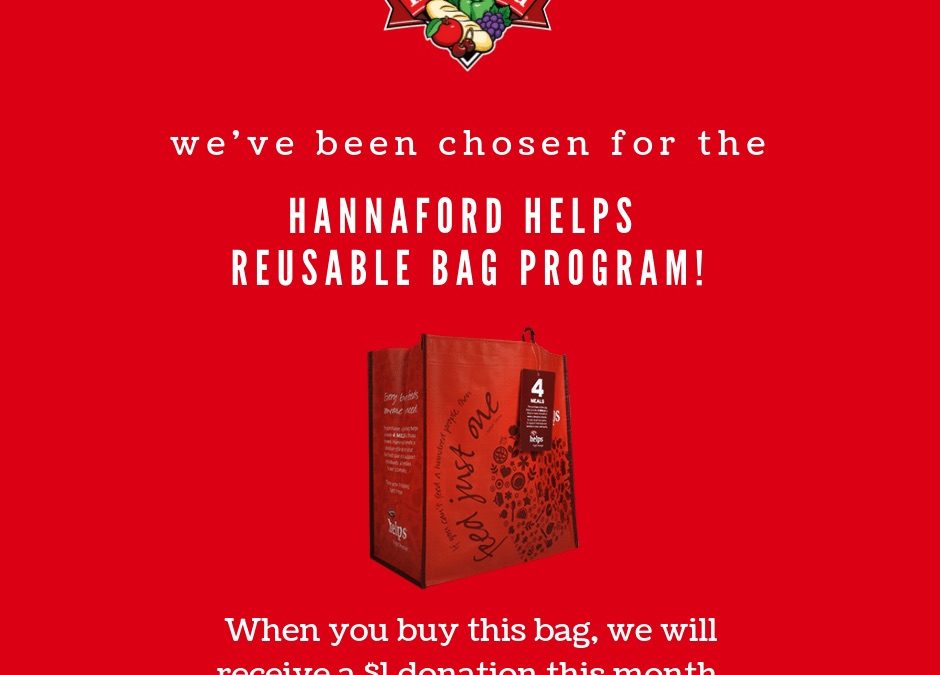 Buy a Machias Hannaford Bag, $1 Goes to the Mission Food Pantry
