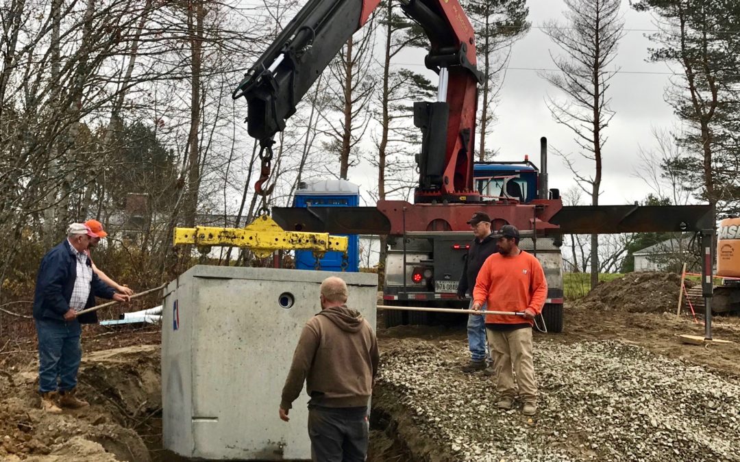 Downeast ME Tiny House Project Update – Septic System Installed