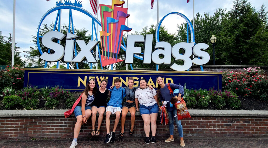 Students from Journey Program Cohort 1 at Six Flags