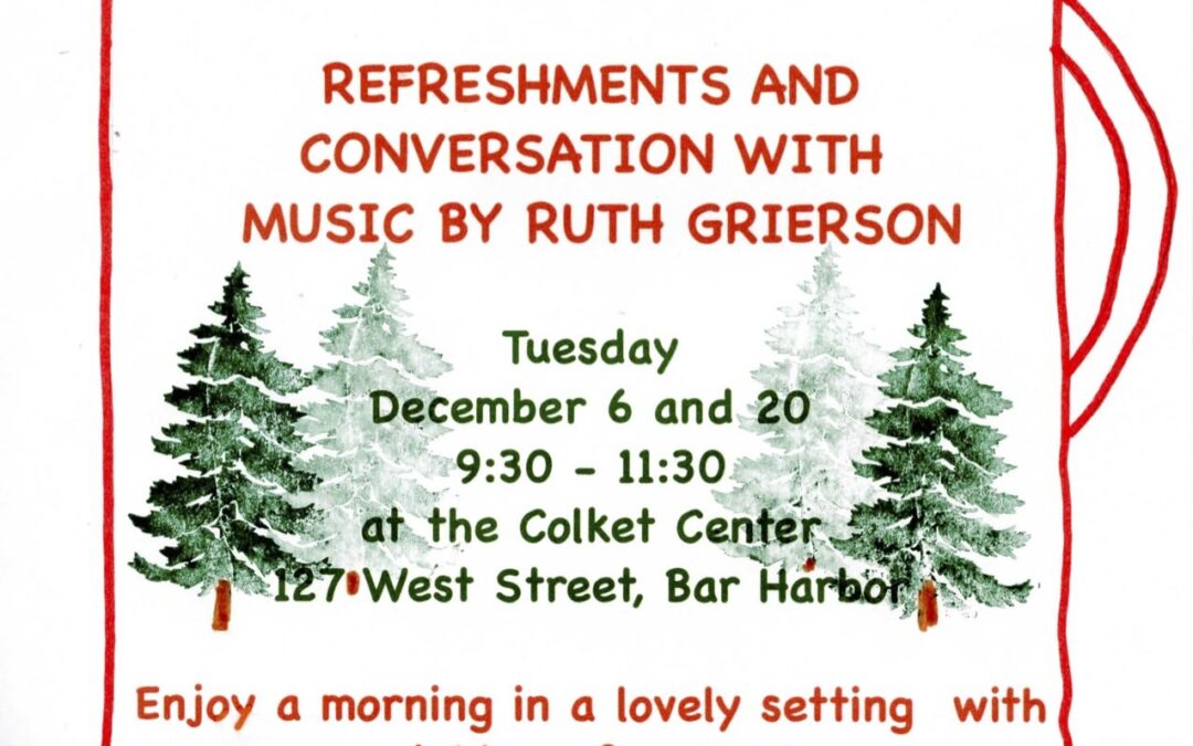 Join Us for ‘Coffee’s On’ – Tuesday Dec. 20: Music by Ruth Grierson