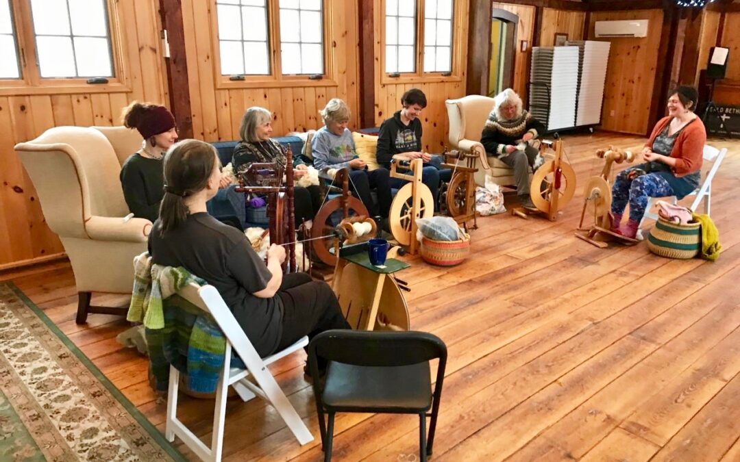 Wednesday Spinners Share Their Craft at Weald Bethel Community Center